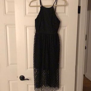 Isabel Black Midi Dress